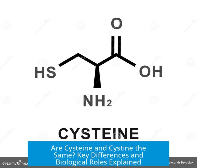 Are Cysteine and Cystine the Same? Key Differences and Biological Roles Explained