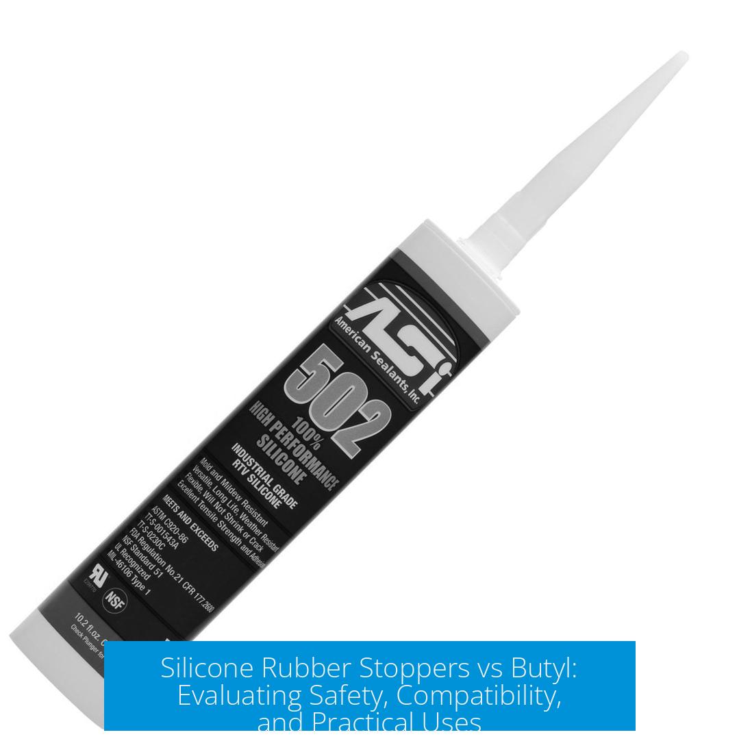 Silicone Rubber Stoppers vs Butyl: Evaluating Safety, Compatibility, and Practical Uses