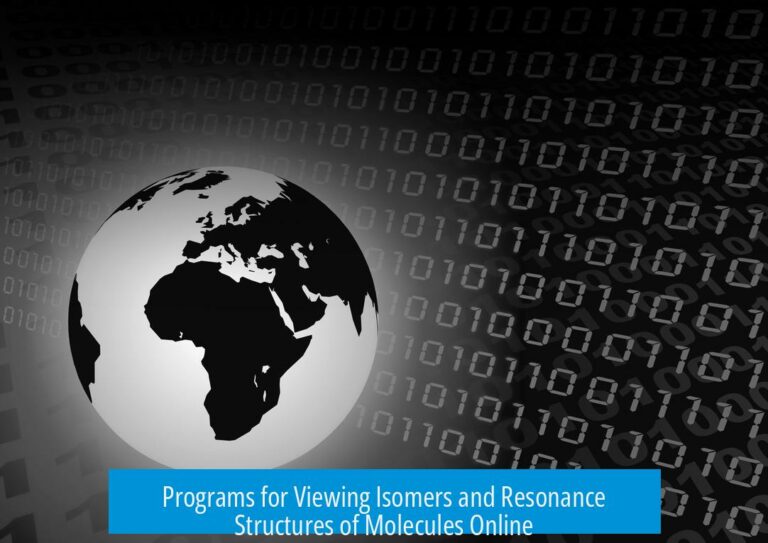Programs for Viewing Isomers and Resonance Structures of Molecules Online