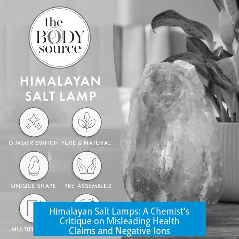Himalayan Salt Lamps: A Chemist's Critique on Misleading Health Claims and Negative Ions