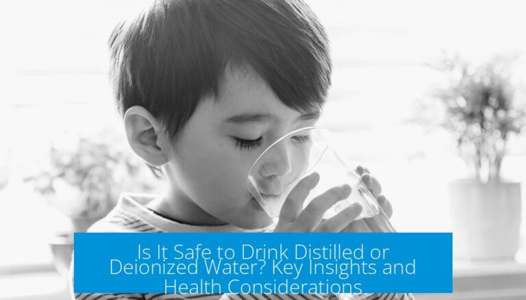 Is It Safe to Drink Distilled or Deionized Water? Key Insights and Health Considerations