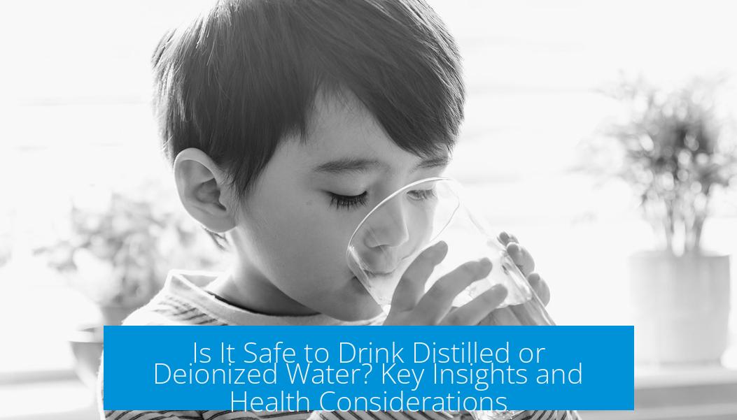 Is It Safe to Drink Distilled or Deionized Water? Key Insights and Health Considerations
