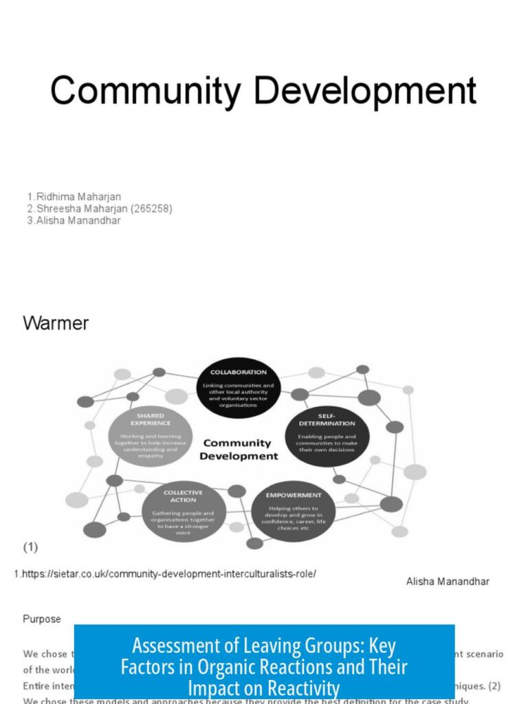 Assessment of Leaving Groups: Key Factors in Organic Reactions and Their Impact on Reactivity