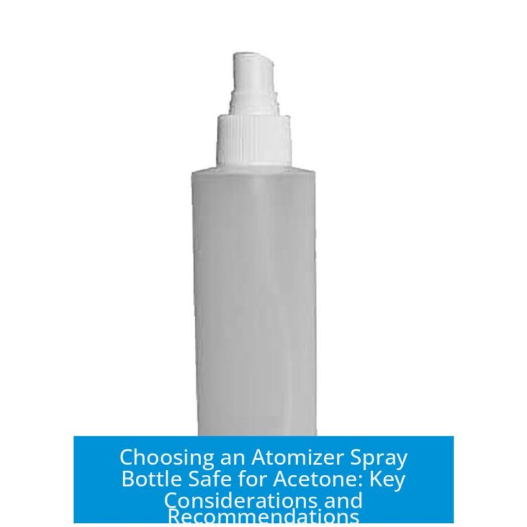 Choosing an Atomizer Spray Bottle Safe for Acetone: Key Considerations and Recommendations