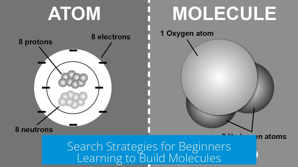 Search Strategies for Beginners Learning to Build Molecules