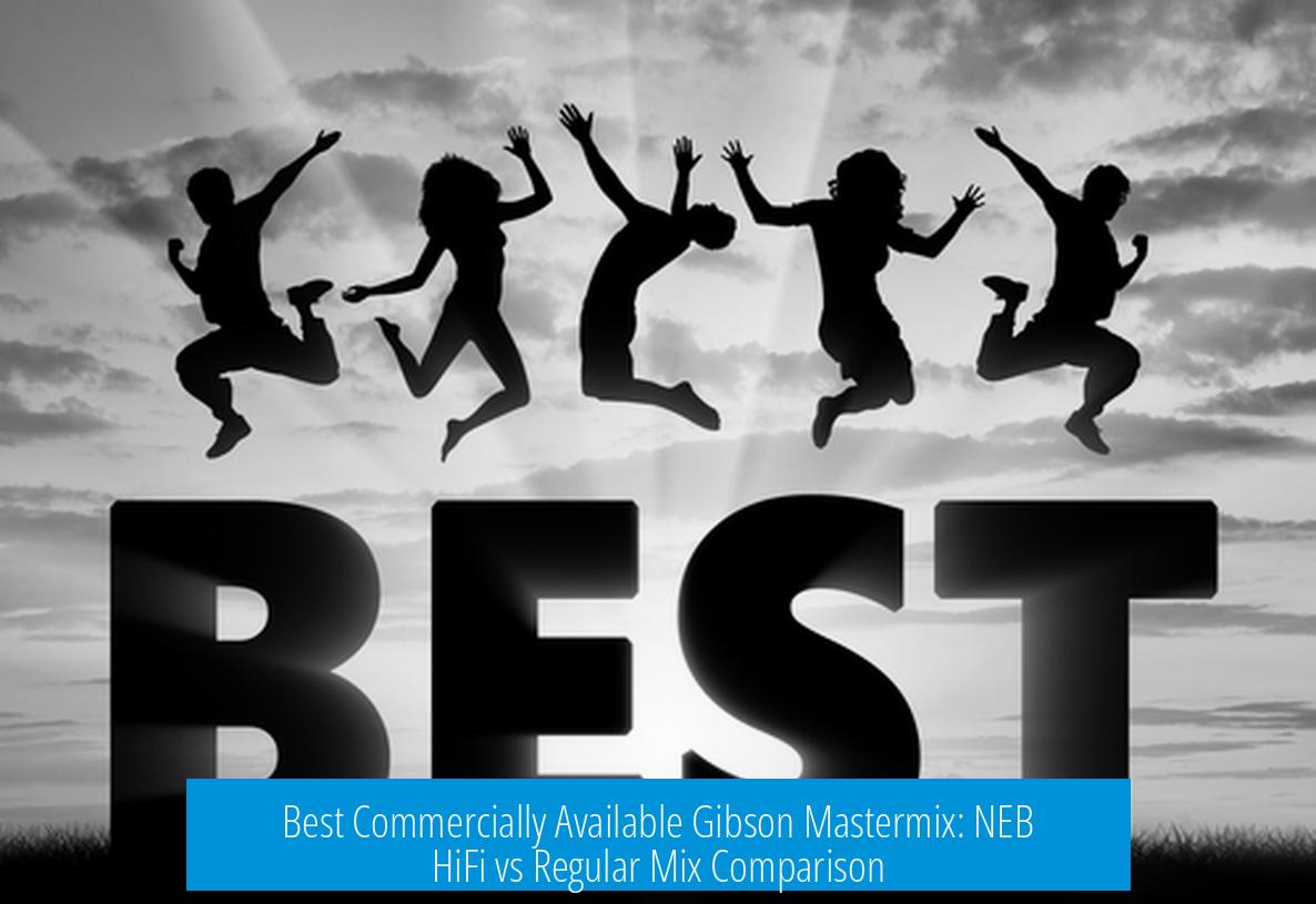 Best Commercially Available Gibson Mastermix: NEB HiFi vs Regular Mix Comparison