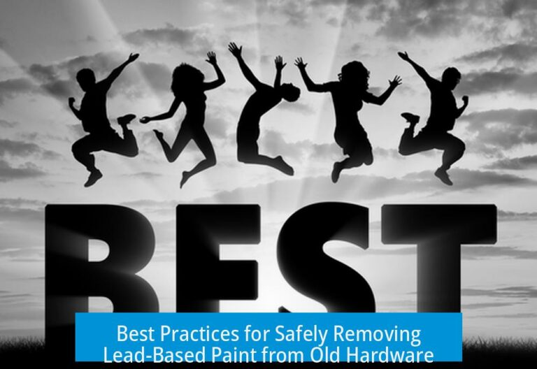 Best Practices for Safely Removing Lead-Based Paint from Old Hardware