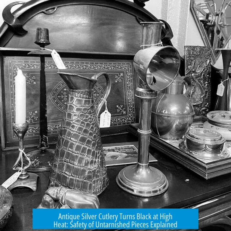 Antique Silver Cutlery Turns Black at High Heat: Safety of Untarnished Pieces Explained