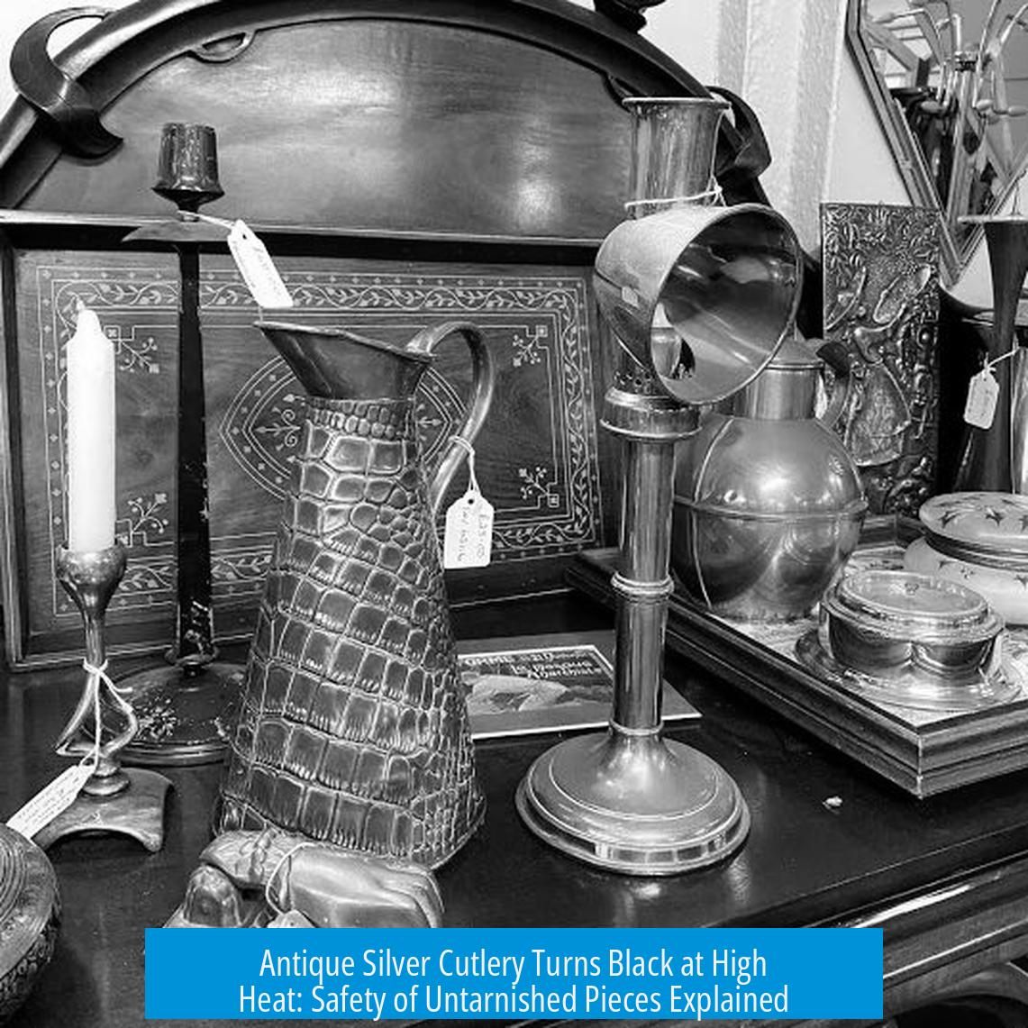 Antique Silver Cutlery Turns Black at High Heat: Safety of Untarnished Pieces Explained