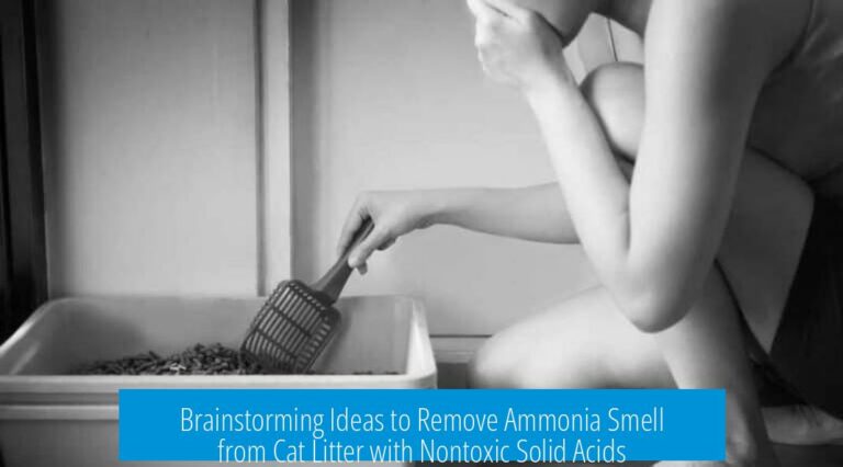Brainstorming Ideas to Remove Ammonia Smell from Cat Litter with Nontoxic Solid Acids