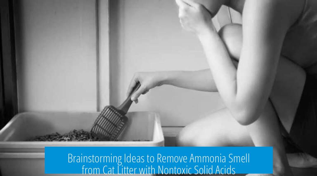 Brainstorming Ideas to Remove Ammonia Smell from Cat Litter with Nontoxic Solid Acids