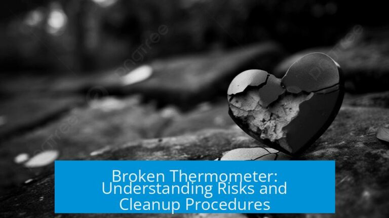 Broken Thermometer: Understanding Risks and Cleanup Procedures