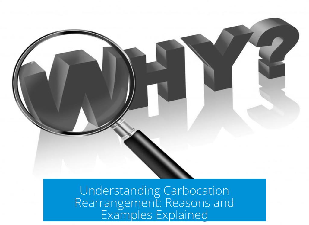 Understanding Carbocation Rearrangement: Reasons and Examples Explained