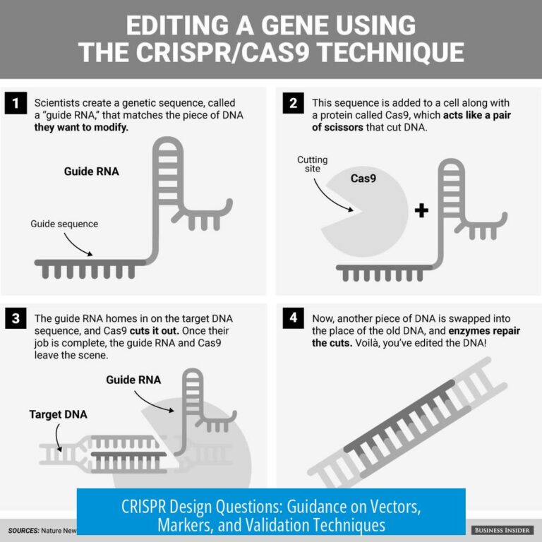 CRISPR Design Questions: Guidance on Vectors, Markers, and Validation Techniques