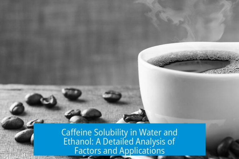 Caffeine Solubility in Water and Ethanol: A Detailed Analysis of Factors and Applications