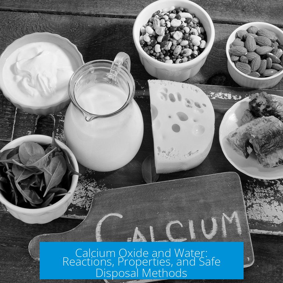 Calcium Oxide and Water: Reactions, Properties, and Safe Disposal Methods