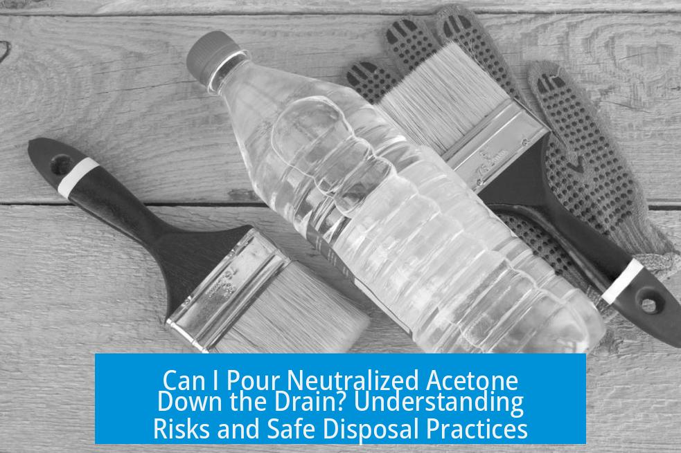 Can I Pour Neutralized Acetone Down the Drain? Understanding Risks and Safe Disposal Practices