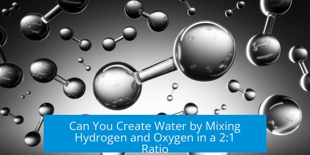 Can You Create Water by Mixing Hydrogen and Oxygen in a 2:1 Ratio