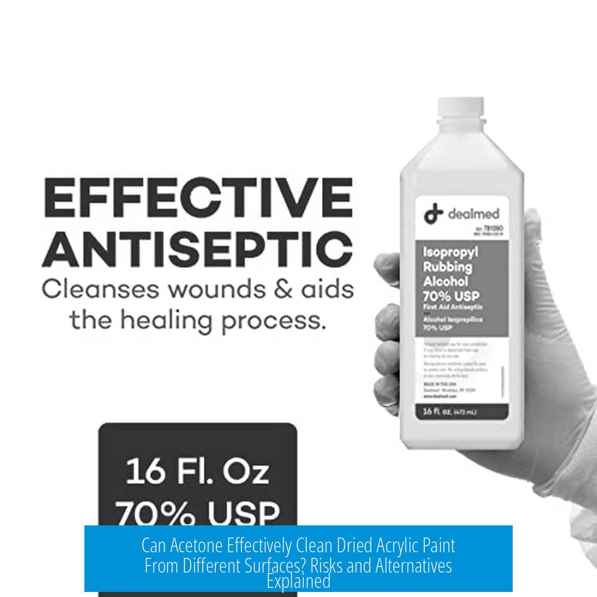 Can Acetone Effectively Clean Dried Acrylic Paint From Different Surfaces? Risks and Alternatives Explained