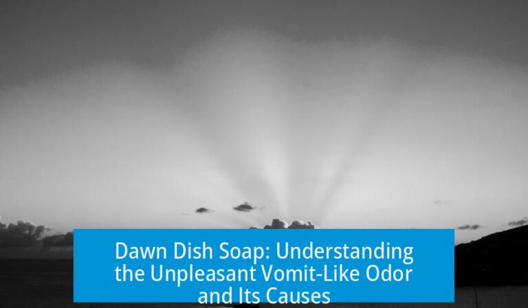 Dawn Dish Soap: Understanding the Unpleasant Vomit-Like Odor and Its Causes