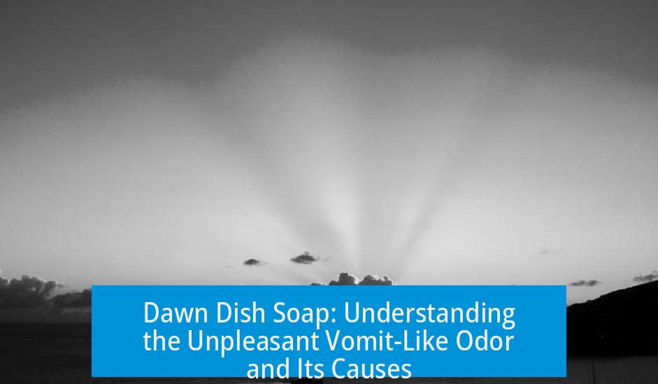 Dawn Dish Soap: Understanding the Unpleasant Vomit-Like Odor and Its Causes