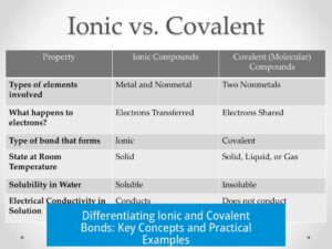Differentiating Ionic and Covalent Bonds: Key Concepts and Practical ...