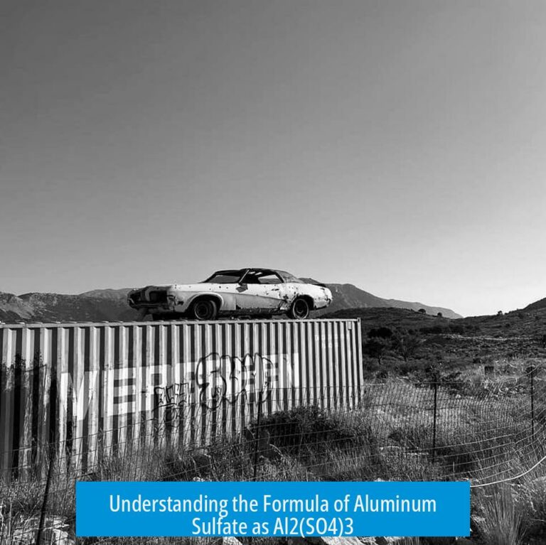 Understanding the Formula of Aluminum Sulfate as Al2(SO4)3