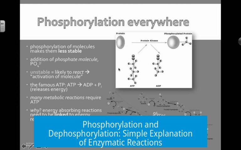 Phosphorylation and Dephosphorylation: Simple Explanation of Enzymatic Reactions
