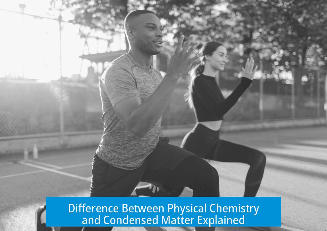 Difference Between Physical Chemistry and Condensed Matter Explained