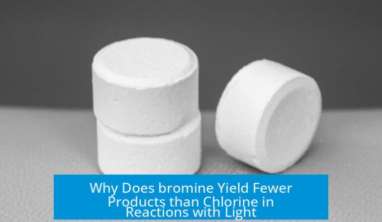 Why Does bromine Yield Fewer Products than Chlorine in Reactions with Light