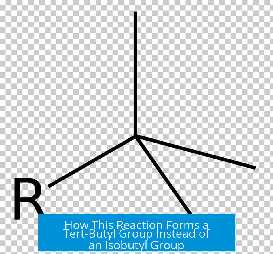 How This Reaction Forms a Tert-Butyl Group Instead of an Isobutyl Group