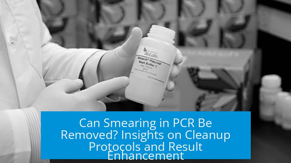 Can Smearing in PCR Be Removed? Insights on Cleanup Protocols and Result Enhancement