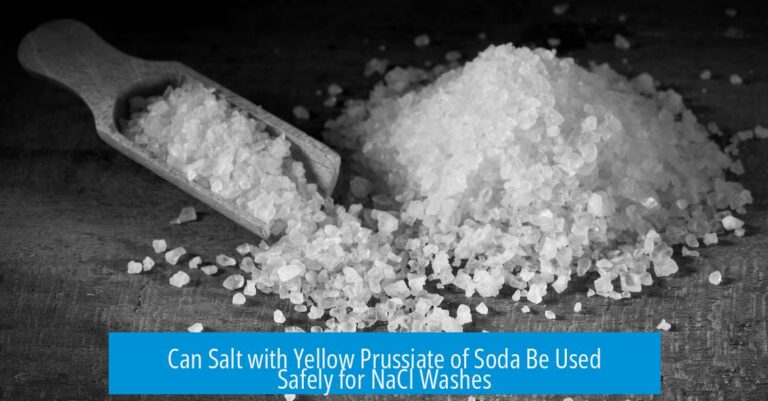 Can Salt with Yellow Prussiate of Soda Be Used Safely for NaCl Washes