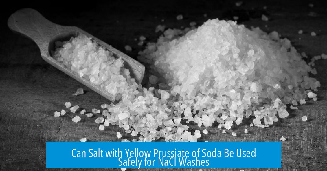 Can Salt with Yellow Prussiate of Soda Be Used Safely for NaCl Washes