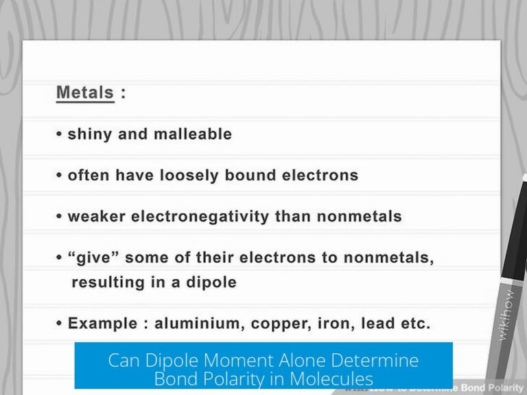 Can Dipole Moment Alone Determine Bond Polarity in Molecules