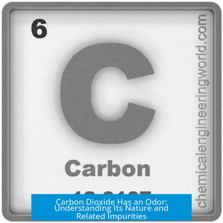 Carbon Dioxide Has an Odor: Understanding Its Nature and Related Impurities