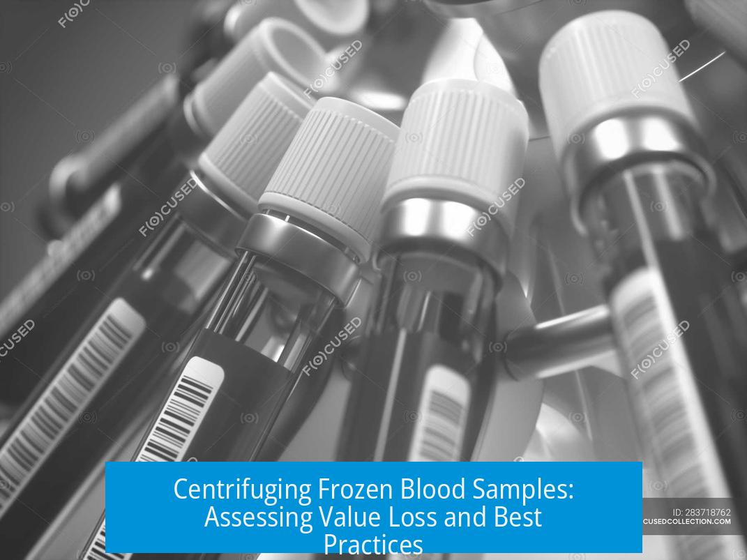 Centrifuging Frozen Blood Samples: Assessing Value Loss and Best Practices