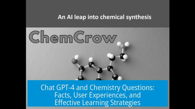 Chat GPT-4 and Chemistry Questions: Facts, User Experiences, and Effective Learning Strategies