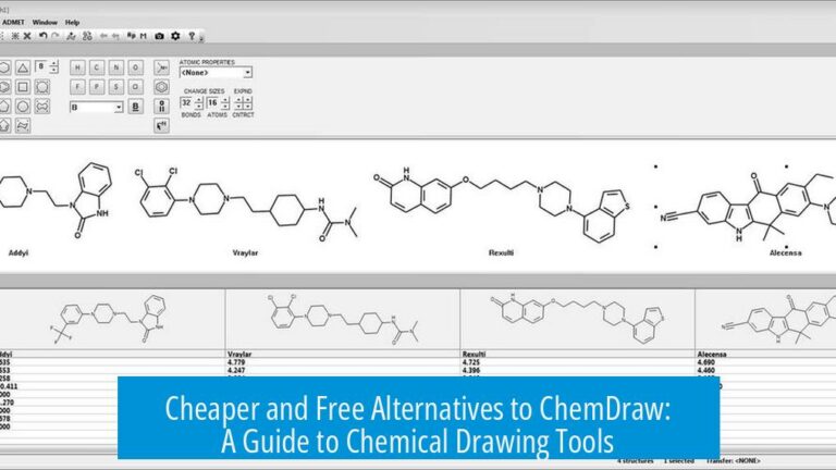 Cheaper and Free Alternatives to ChemDraw: A Guide to Chemical Drawing Tools