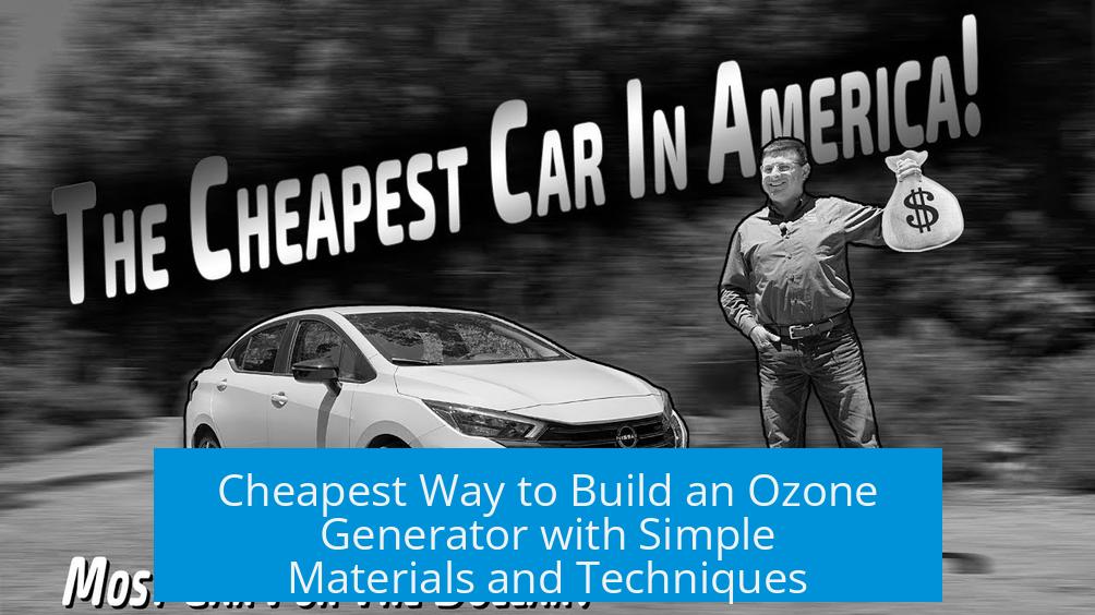 Cheapest Way to Build an Ozone Generator with Simple Materials and Techniques