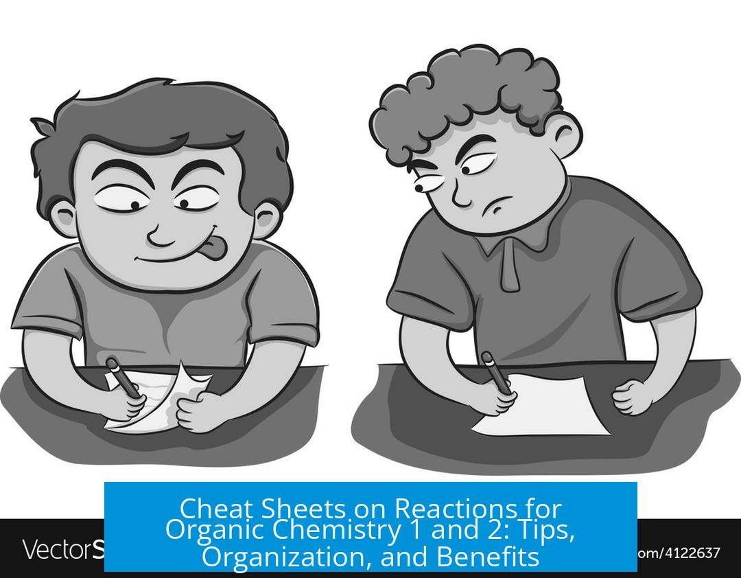 Cheat Sheets on Reactions for Organic Chemistry 1 and 2: Tips, Organization, and Benefits