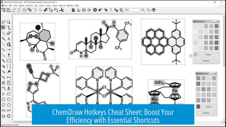 ChemDraw Hotkeys Cheat Sheet: Boost Your Efficiency with Essential Shortcuts
