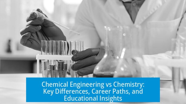 Chemical Engineering vs Chemistry: Key Differences, Career Paths, and Educational Insights