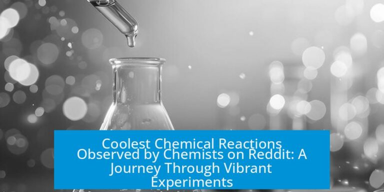Coolest Chemical Reactions Observed by Chemists on Reddit: A Journey Through Vibrant Experiments
