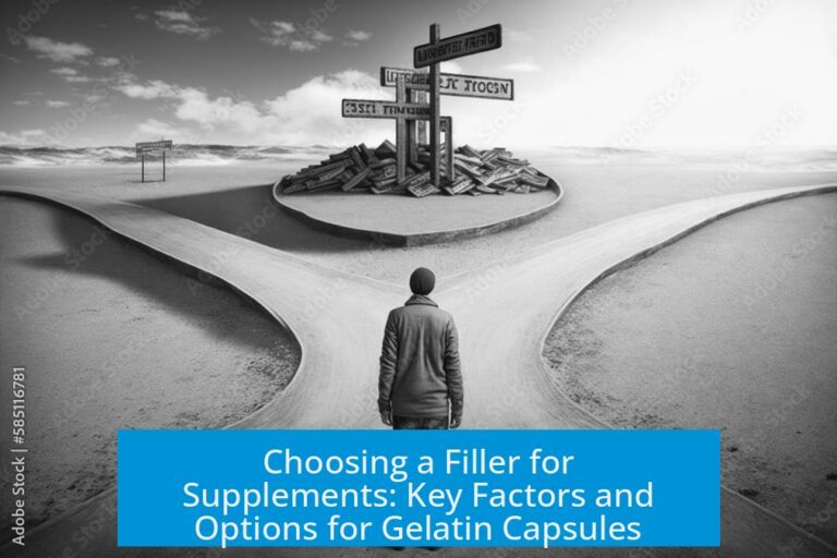 Choosing a Filler for Supplements: Key Factors and Options for Gelatin Capsules