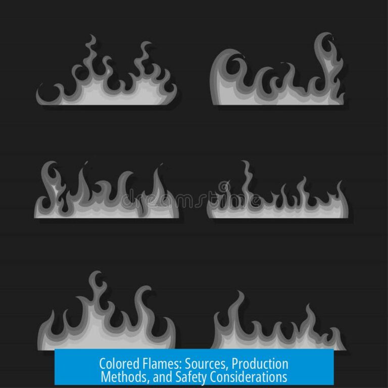 Colored Flames: Sources, Production Methods, and Safety Considerations