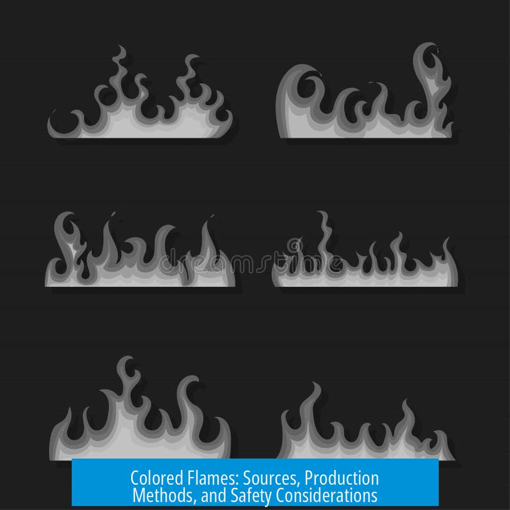 Colored Flames: Sources, Production Methods, and Safety Considerations