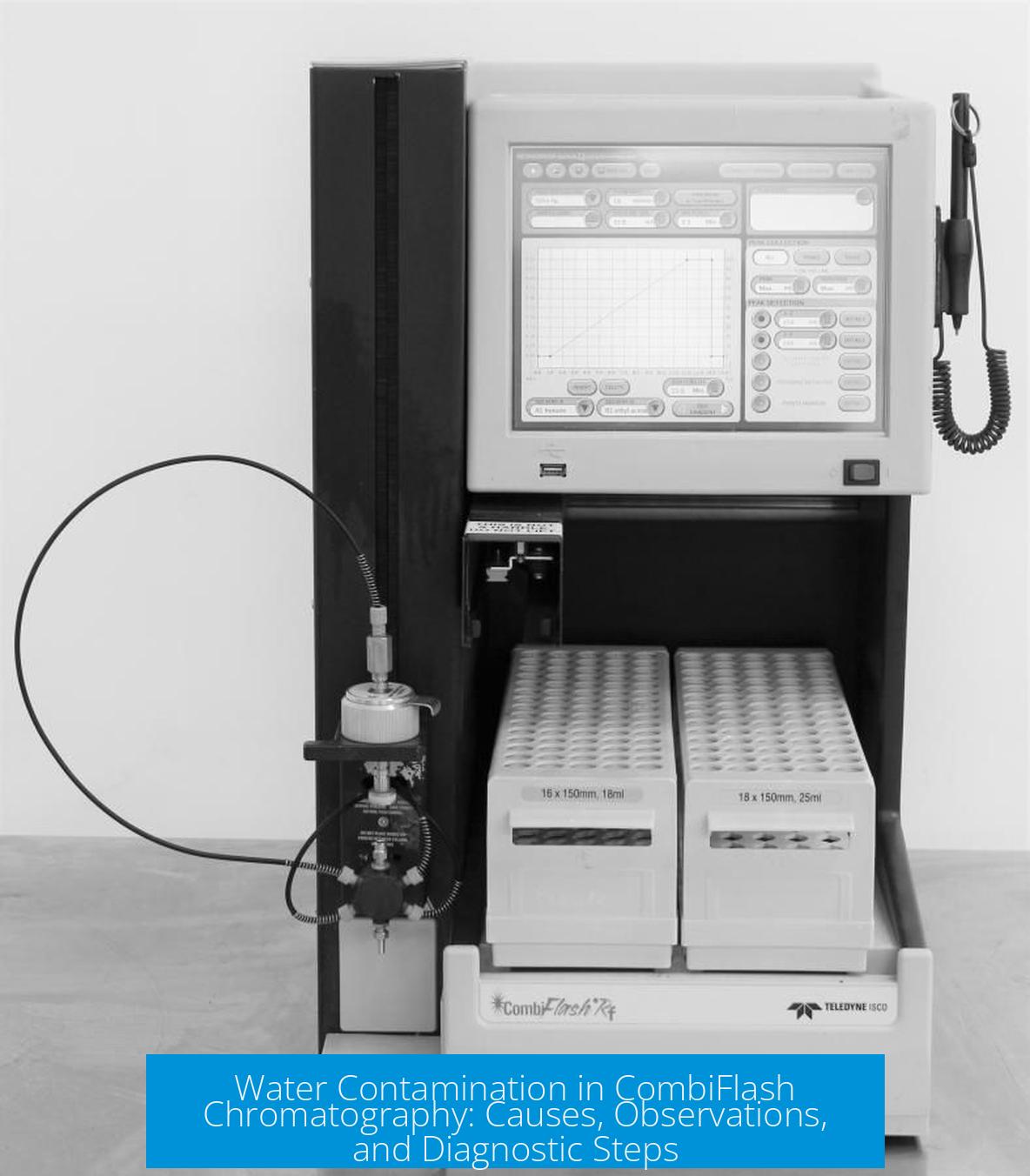 Water Contamination in CombiFlash Chromatography: Causes, Observations, and Diagnostic Steps