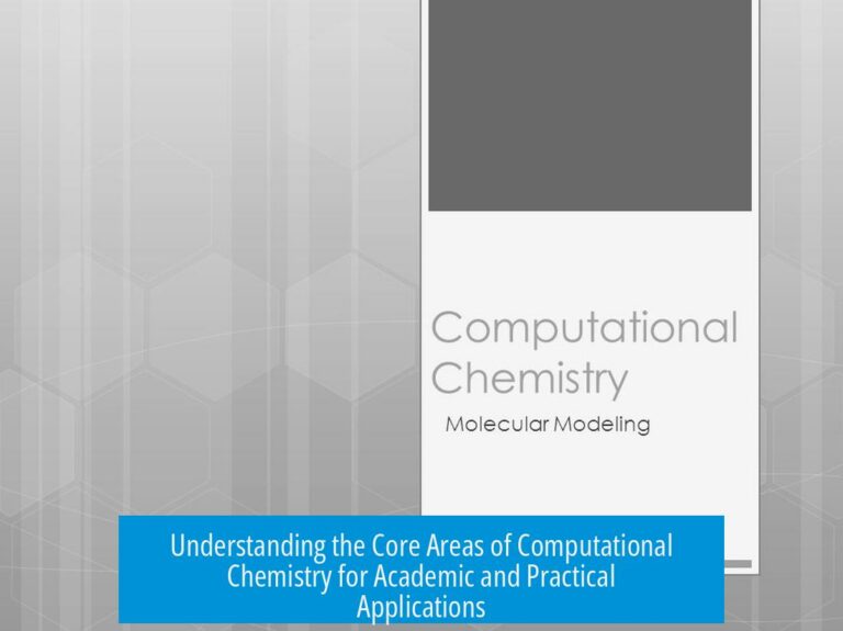 Understanding the Core Areas of Computational Chemistry for Academic and Practical Applications