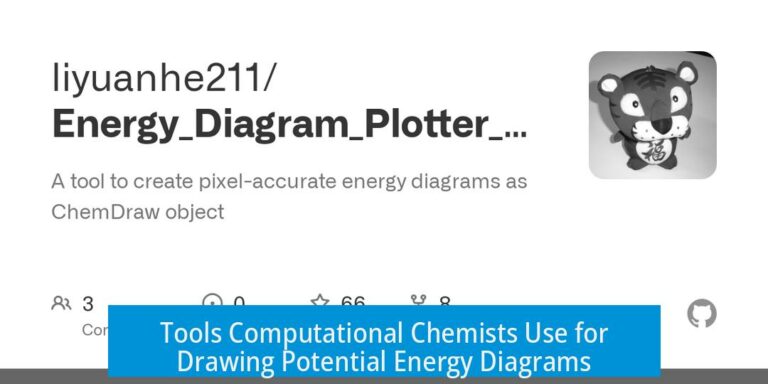 Tools Computational Chemists Use for Drawing Potential Energy Diagrams